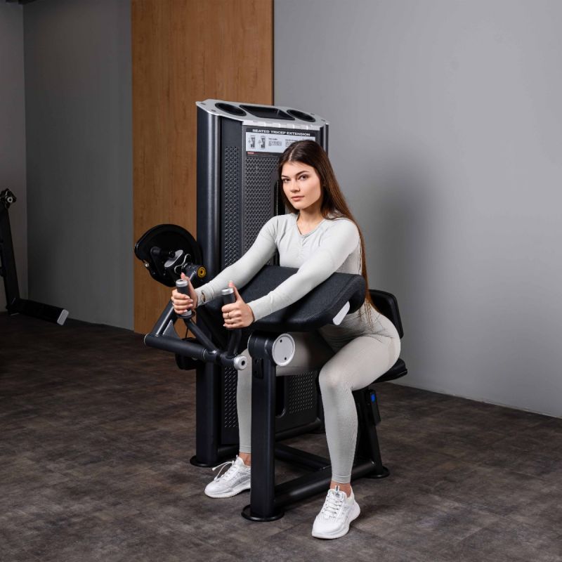 Трицепс-машина сидя DHZ U2028 наклонная парта | Premium Fitness
