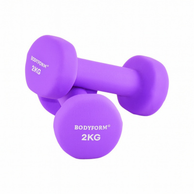 Гантель неопреновая 2 кг (2шт) Body Form BF-DN04-X2