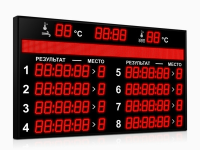 Табло для плавания Импульс 710-D10x8-L8xD10x7-S10x160xP10-T-T2