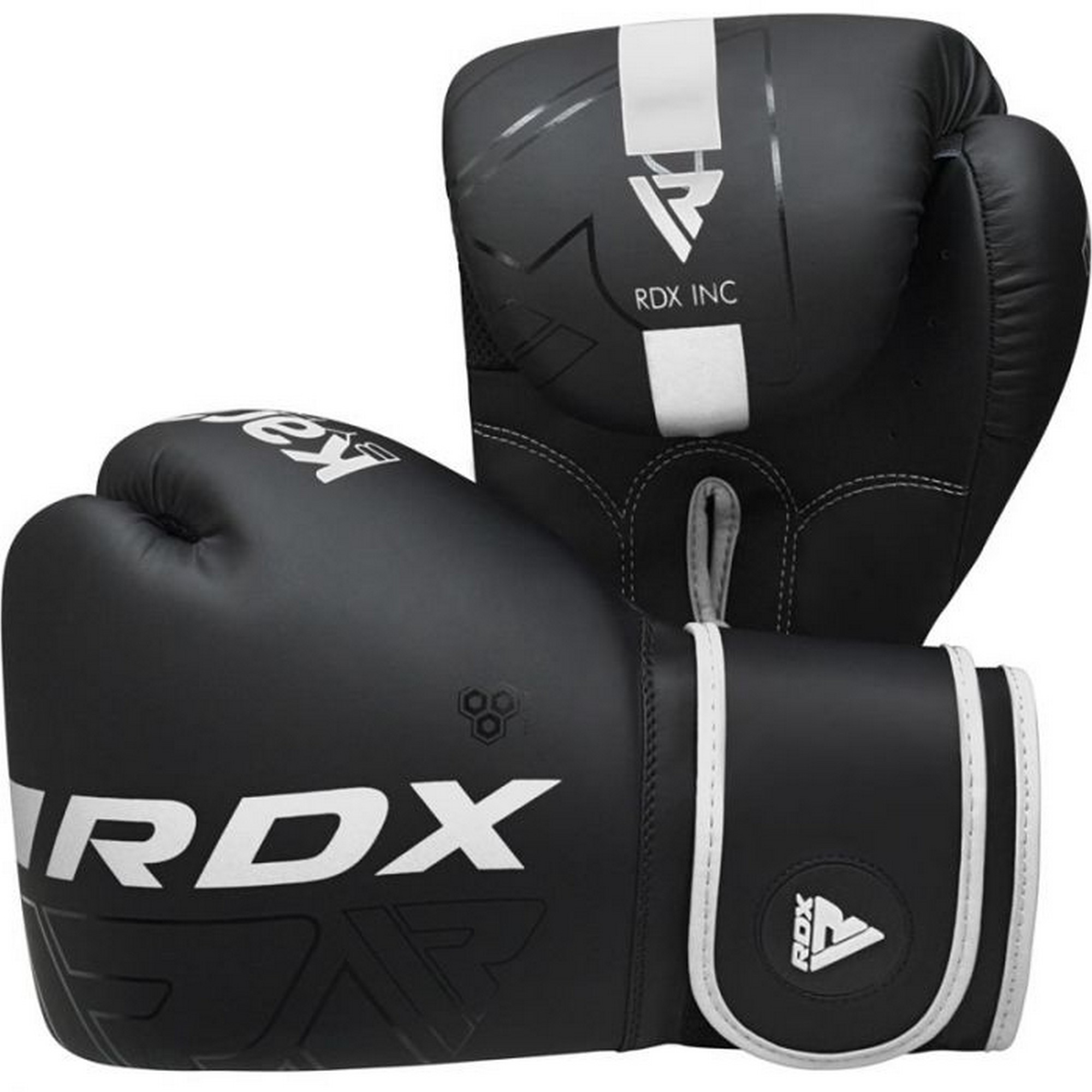Перчатки тренировочные RDX BGR-F6MW-10OZ черный\белый матовый