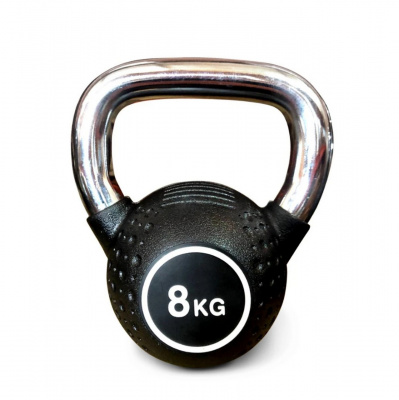 Гиря полиуретановая с хромированной ручкой 8 кг Protrain KB2015-8