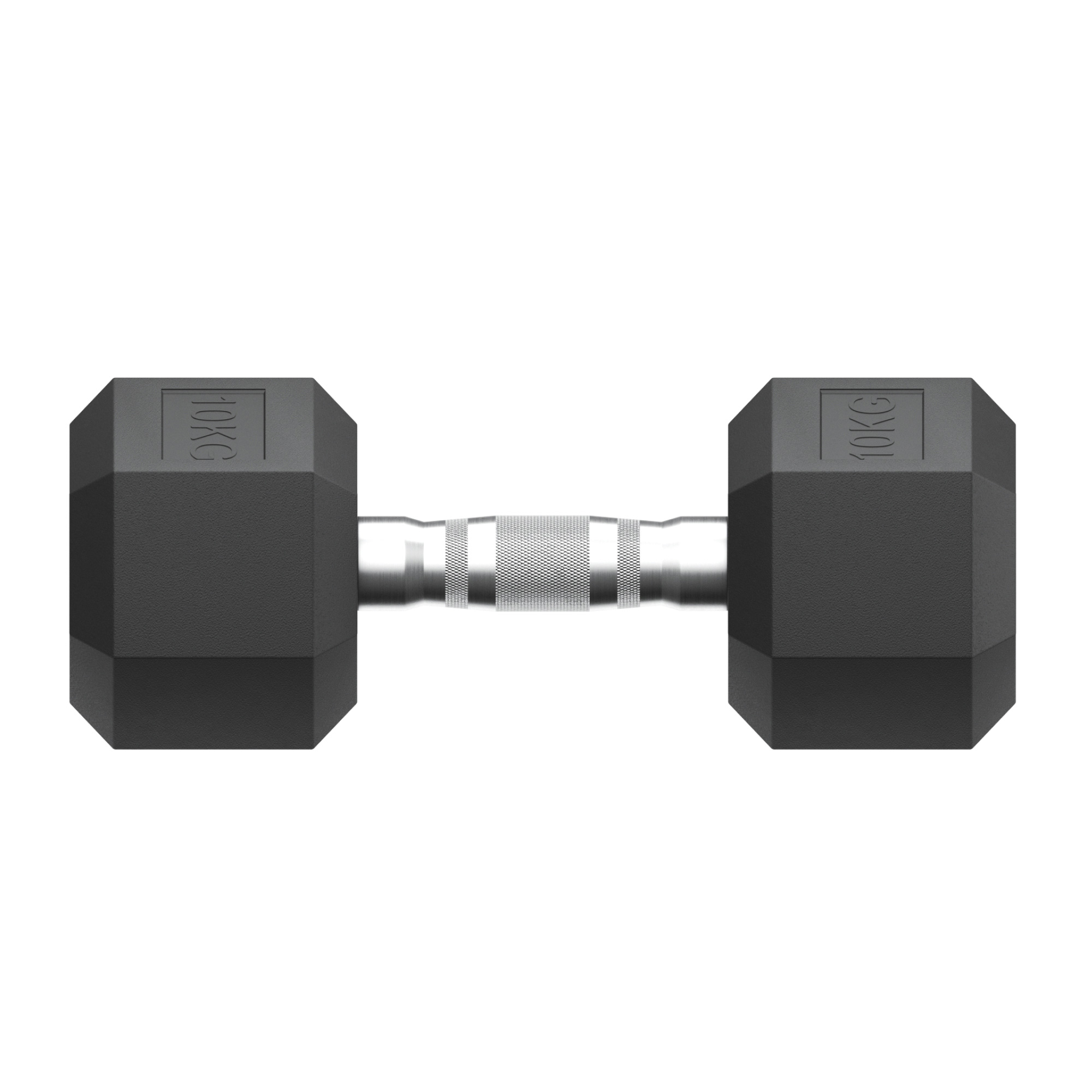 Гантель гексагональная обрезиненная 10 кг UnixFit DBHEX10x2 2 шт