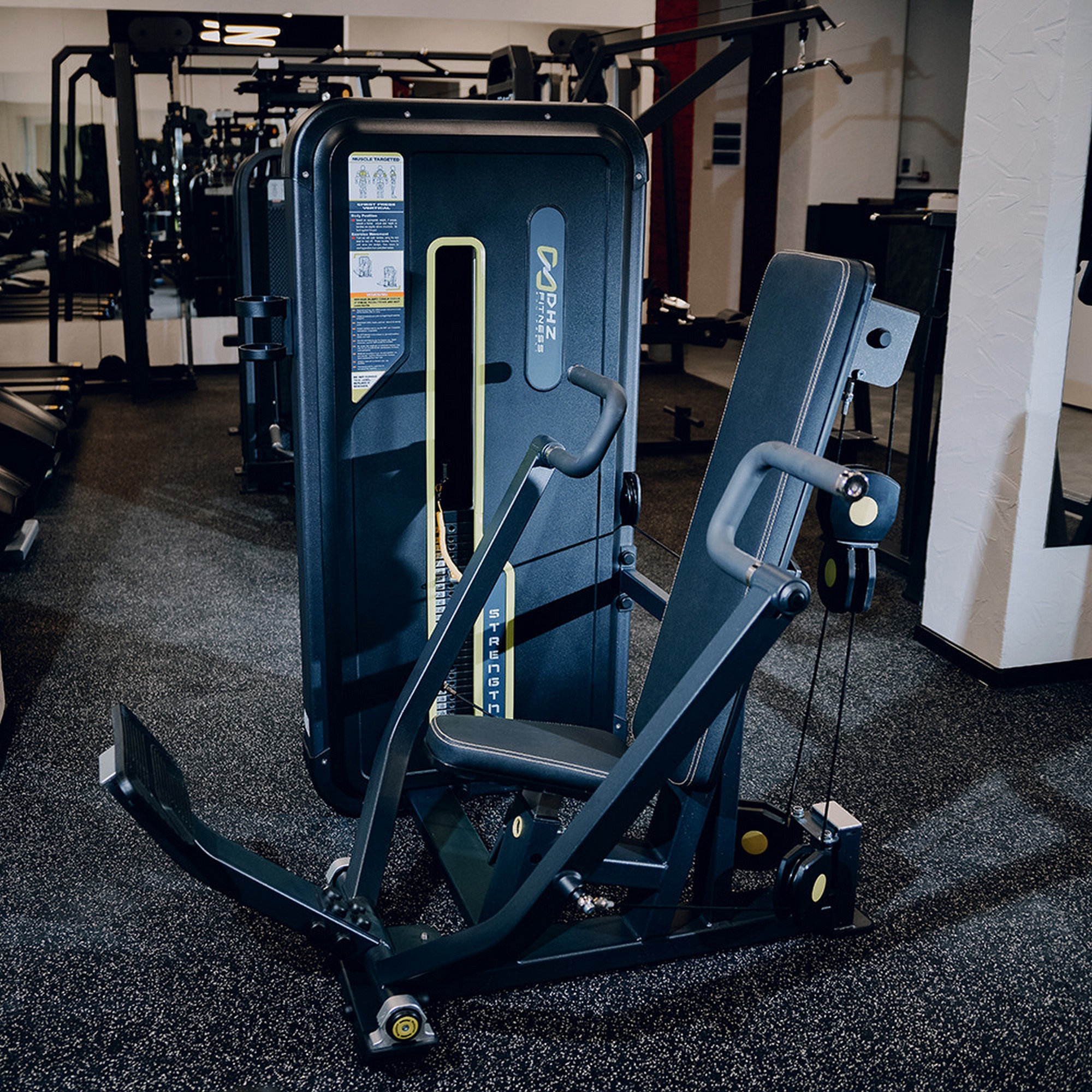Вертикальный жим от груди DHZ A3008 (Vertical Press) | Premium Fitness