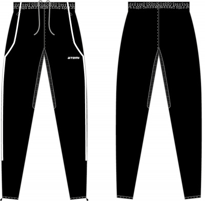 Брюки тренировочные детские Atemi APNT-001JSS23-BLK черный