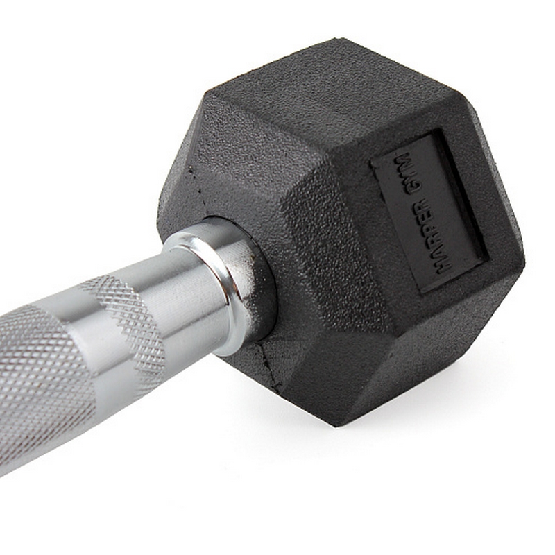 Гантель шестигранная обрезиненная Harper Gym NT162