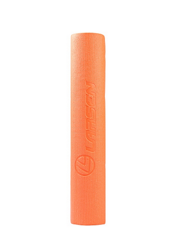 Коврик для фитнеса и йоги 173х61х0,4см Larsen PVC, оранжевый