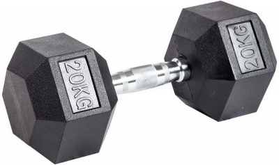 Гантель гексагональная обрезиненная Profi-Fit 20 кг