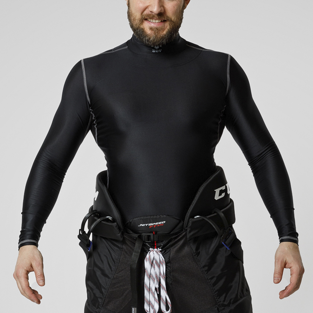 Футболка компрессионная с защитой шеи Mad Guy Kevlar Compression SR черный\черный