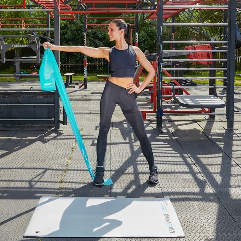 Ленточный амортизатор Live Pro Latex Resistance Band LP8415-M-RD среднее сопротивление, красный