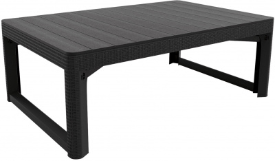 Раскладной стол, графит Lyon rattan table Лион
