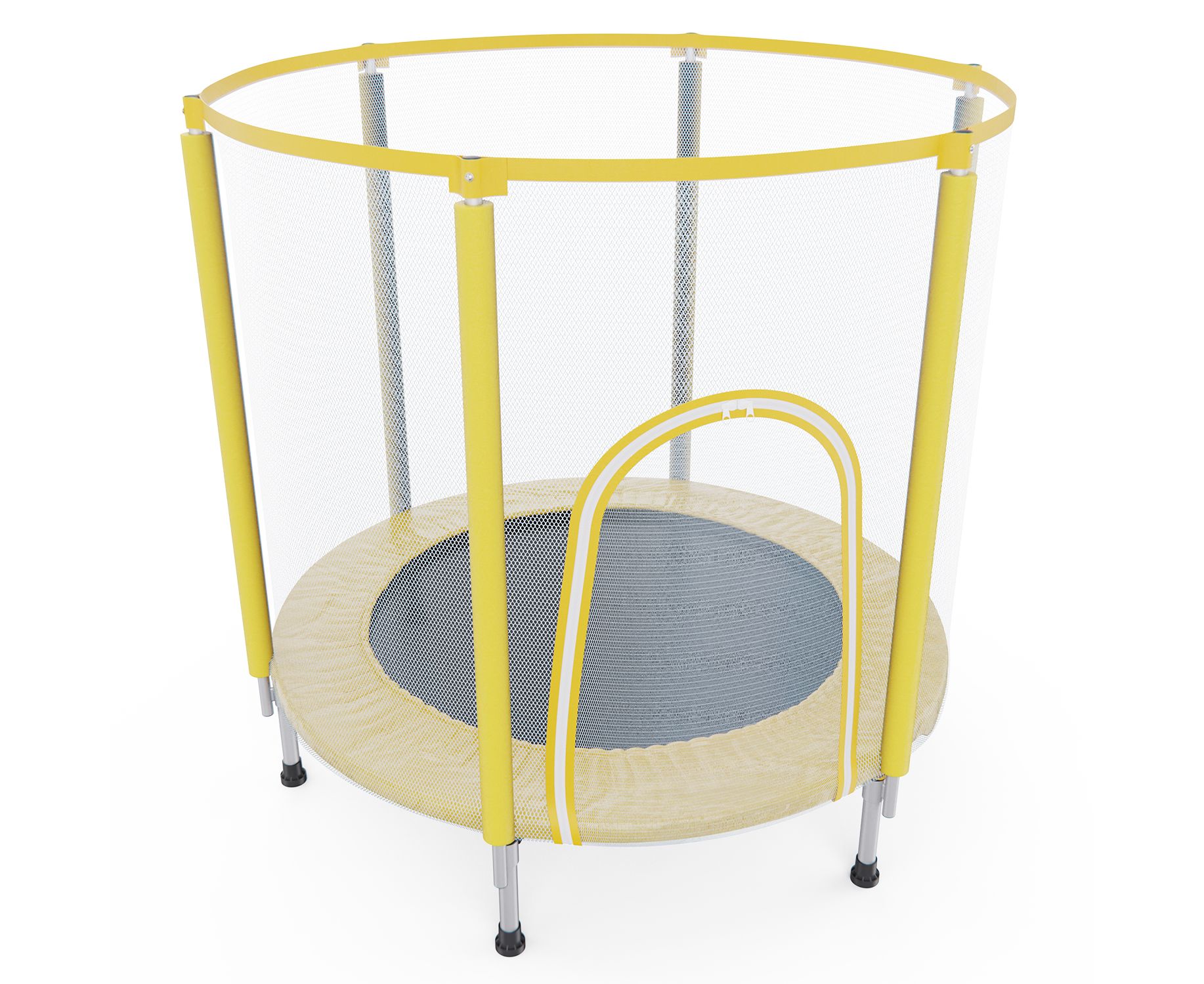 Батут детский, 40" с сеткой DFC FOLDING TKIDS40Y желтый