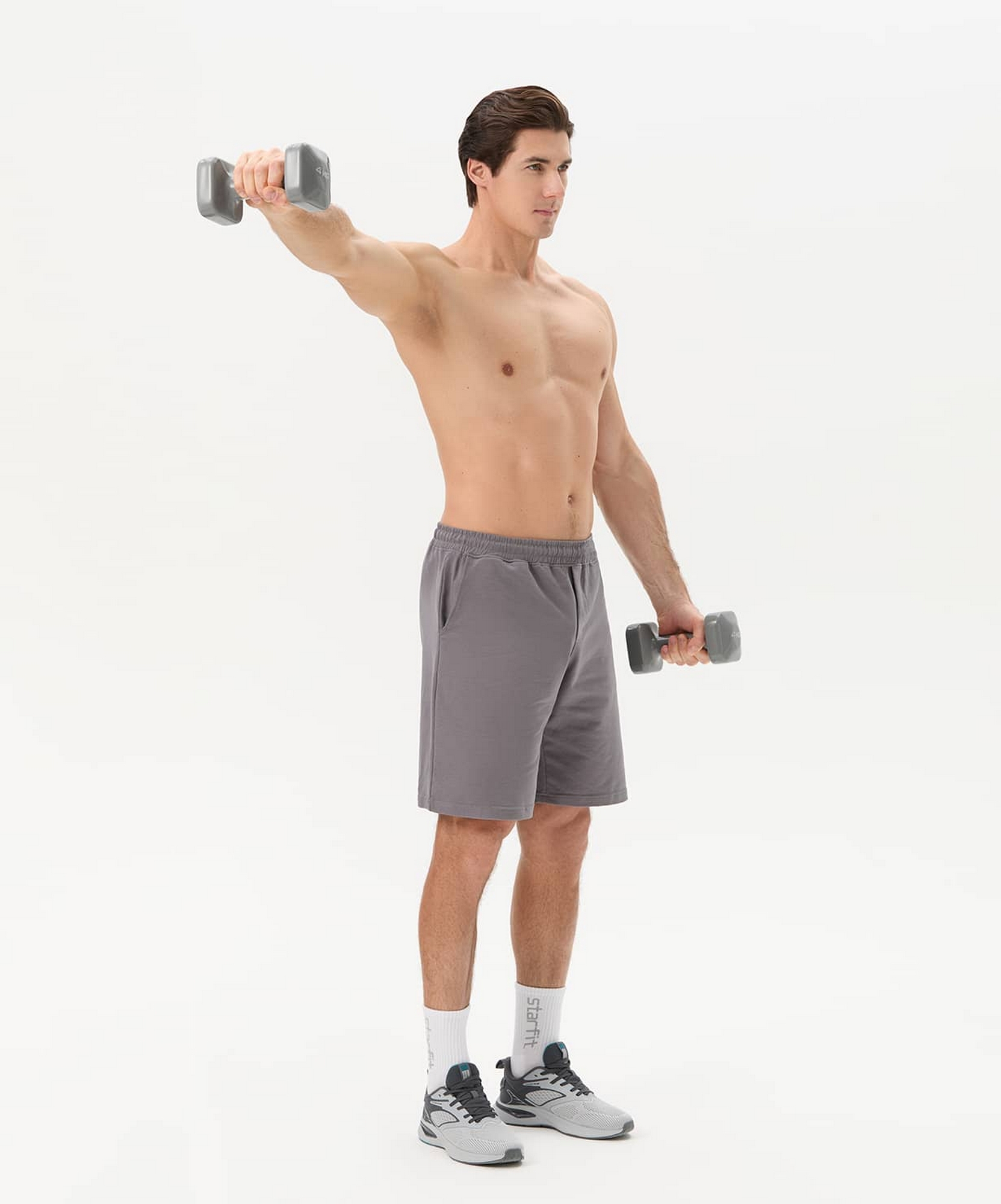 Гантель виниловая 4 кг Star Fit DB-106 темно-серый