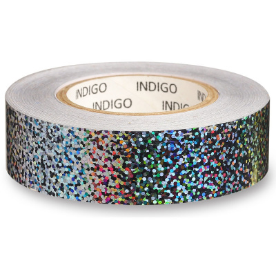 Обмотка для гимнастического обруча, 20ммx14м, на подкладке Indigo Crystal IN139-SIL серебристый