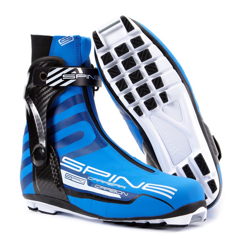 Лыжные ботинки NNN Spine Carrera Carbon Pro 598-S черный/синий