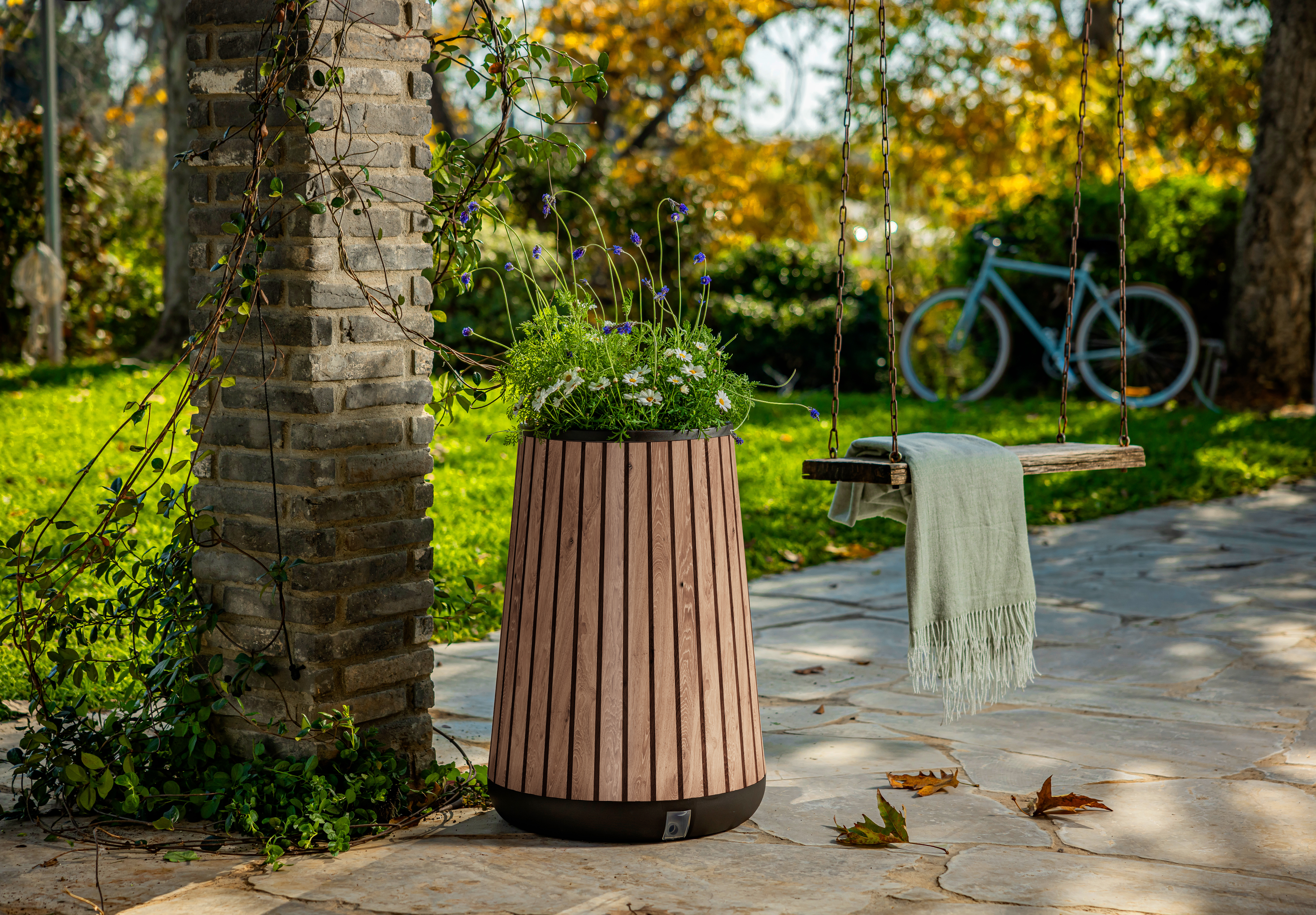 Кашпо-Грядка высокая (DECO CONIC PLANTER TALL), коричневый