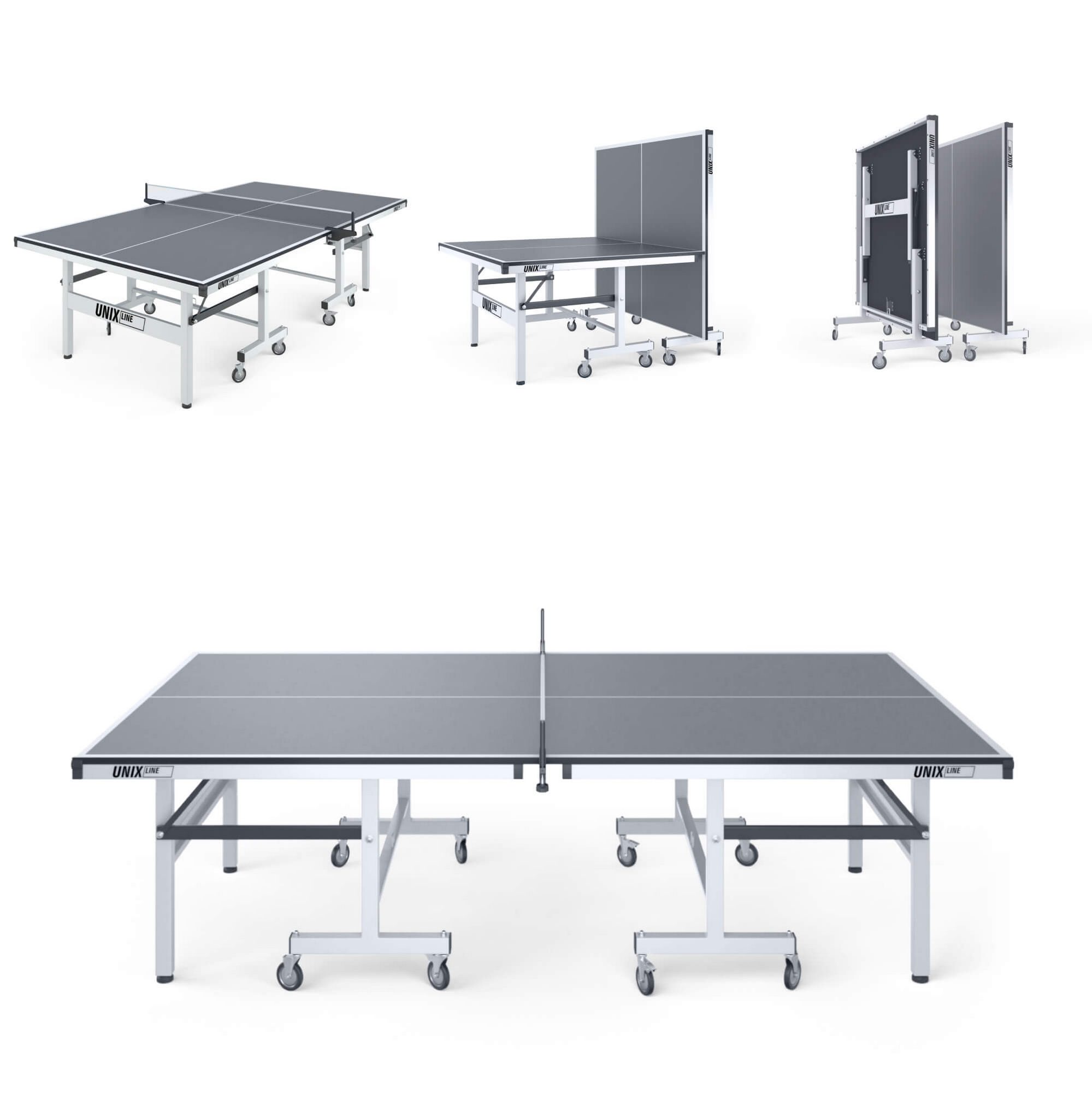 Профессиональный теннисный стол Unix Line 25 mm MDF TTS25INDGY Grey