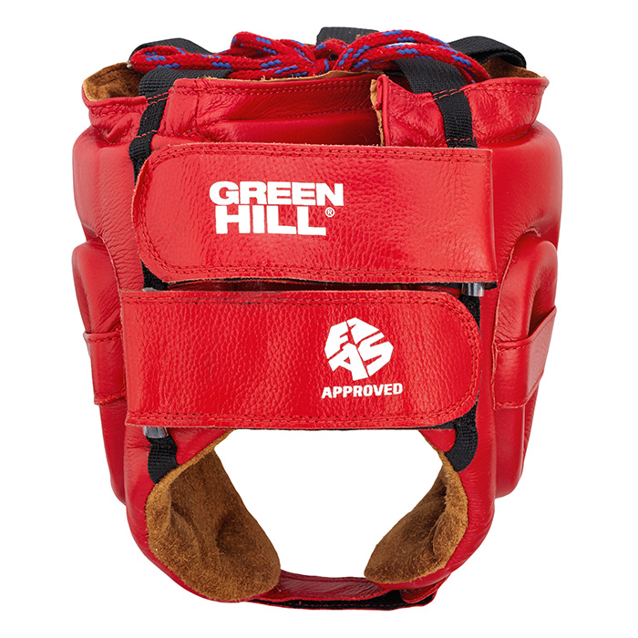 Шлем для самбо Green Hill Five star FIAS Approved HGF-4013fs, красный