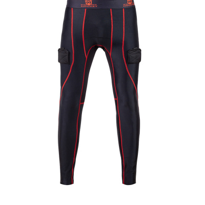 Брюки с защитной пластиковой раковиной Mad Guy Pro Compression SR черный\черный