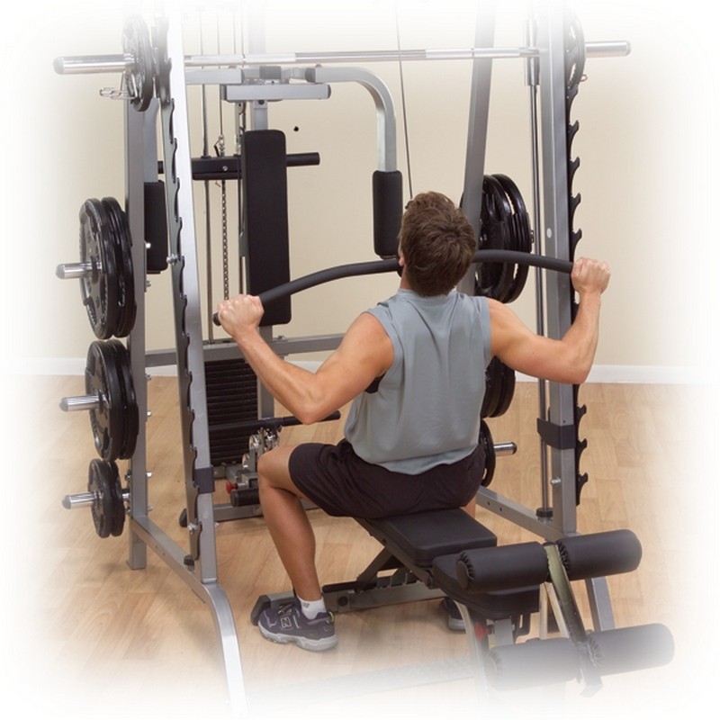 Верхняя \ нижняя тяга для машины Смита GS348Q Body Solid GLA348QS | Premium Fitness