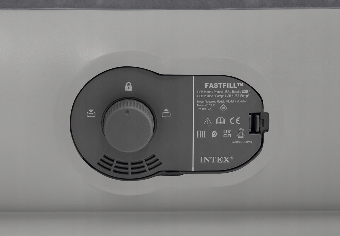 Надувной матрас 99х191х30см Prestige со встр. USB насосом, до 136кг Intex 64112