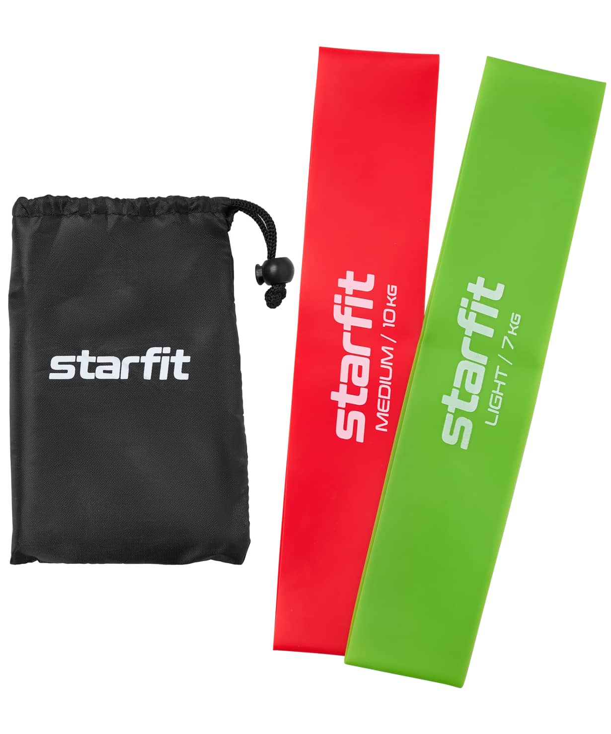 Мини-эспандеры Star Fit ES-206, малиновый/лаймовый, 2 шт