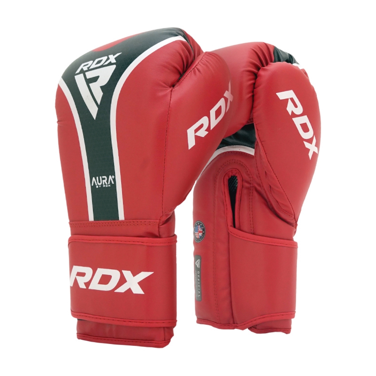 Перчатки RDX Aura Plus T-17 BGR-T17RB-14OZ+ красный\черный