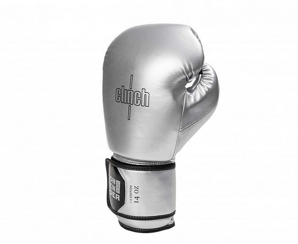 Перчатки боксерские Clinch Contender C184 серебристо-черный