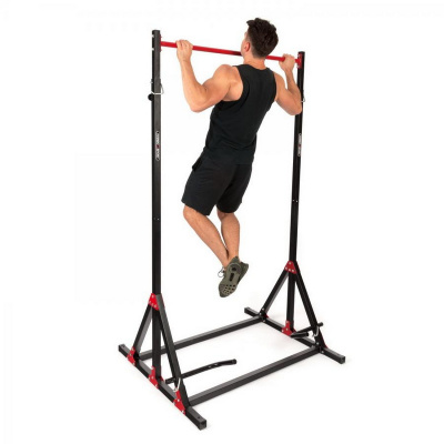 Регулируемый по высоте турник, упорами для отжиманий Marbo MH-D203 | Premium Fitness