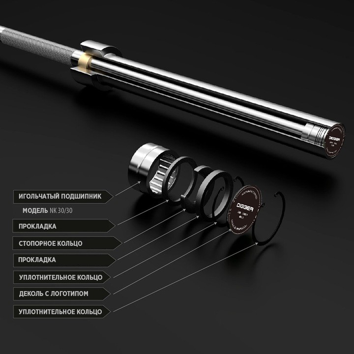 Диск олимпийский полиуретановый 3-х хватовый 20кг Hasttings Digger HD51C3A-20
