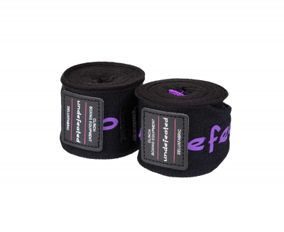 Бинты боксерские, длина 3,5 м Clinch Boxing Hand Wrap Undefeated C240 черный