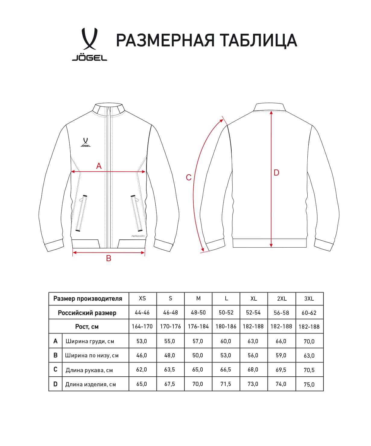 Куртка парадная Jogel PREMIER PerFormDRY Woven Jacket, красный