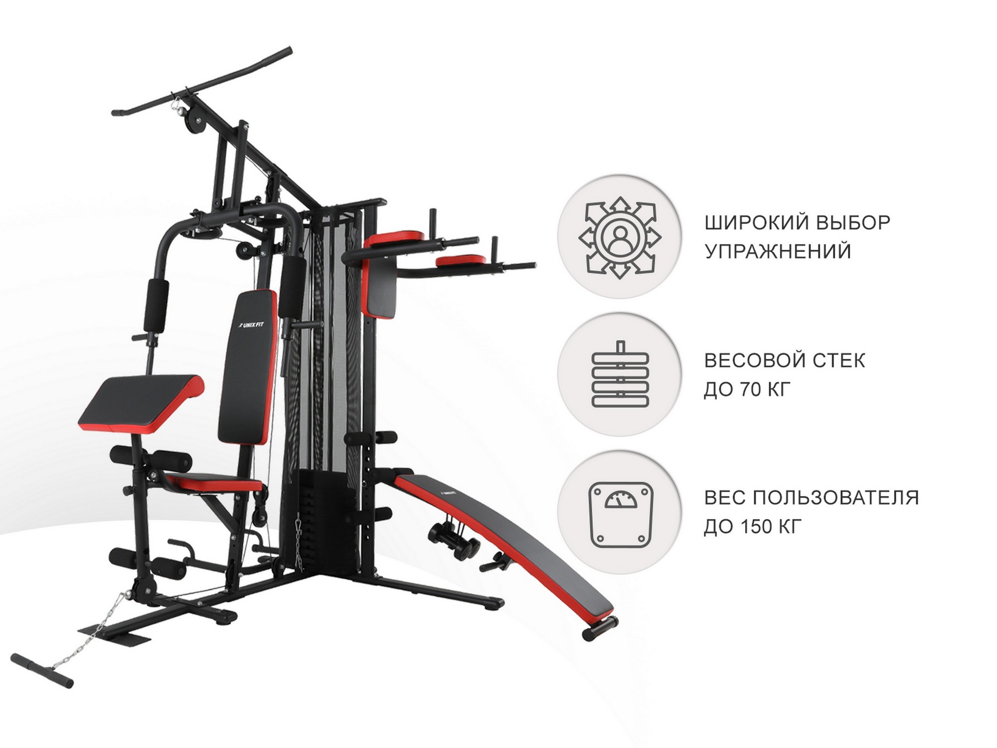 Силовой комплекс UnixFit BLOCK PRO BSBLPRO | Premium Fitness