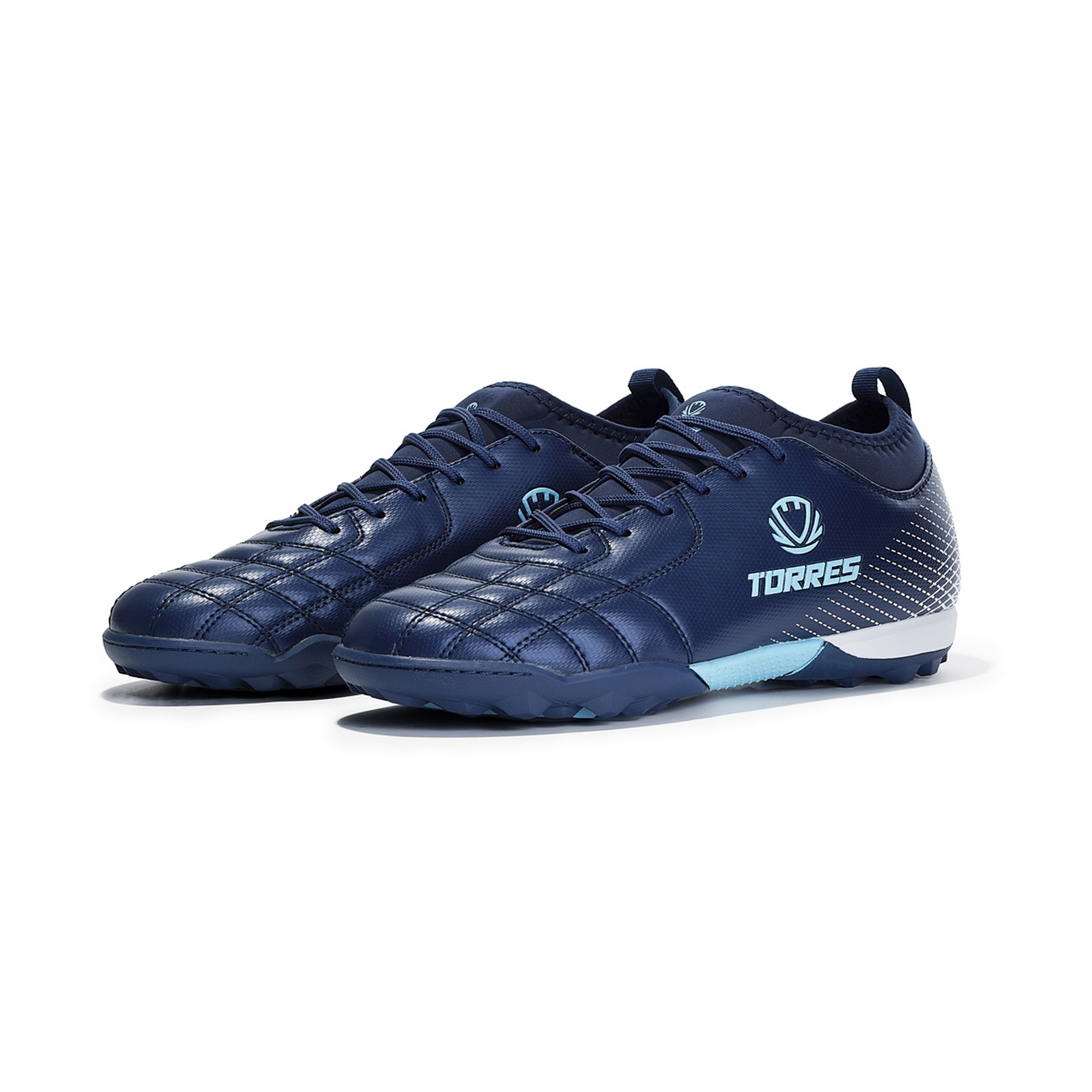 Бутсы футбольные (многошиповки) Torres BOLA TS2342310-372 с носком, синий