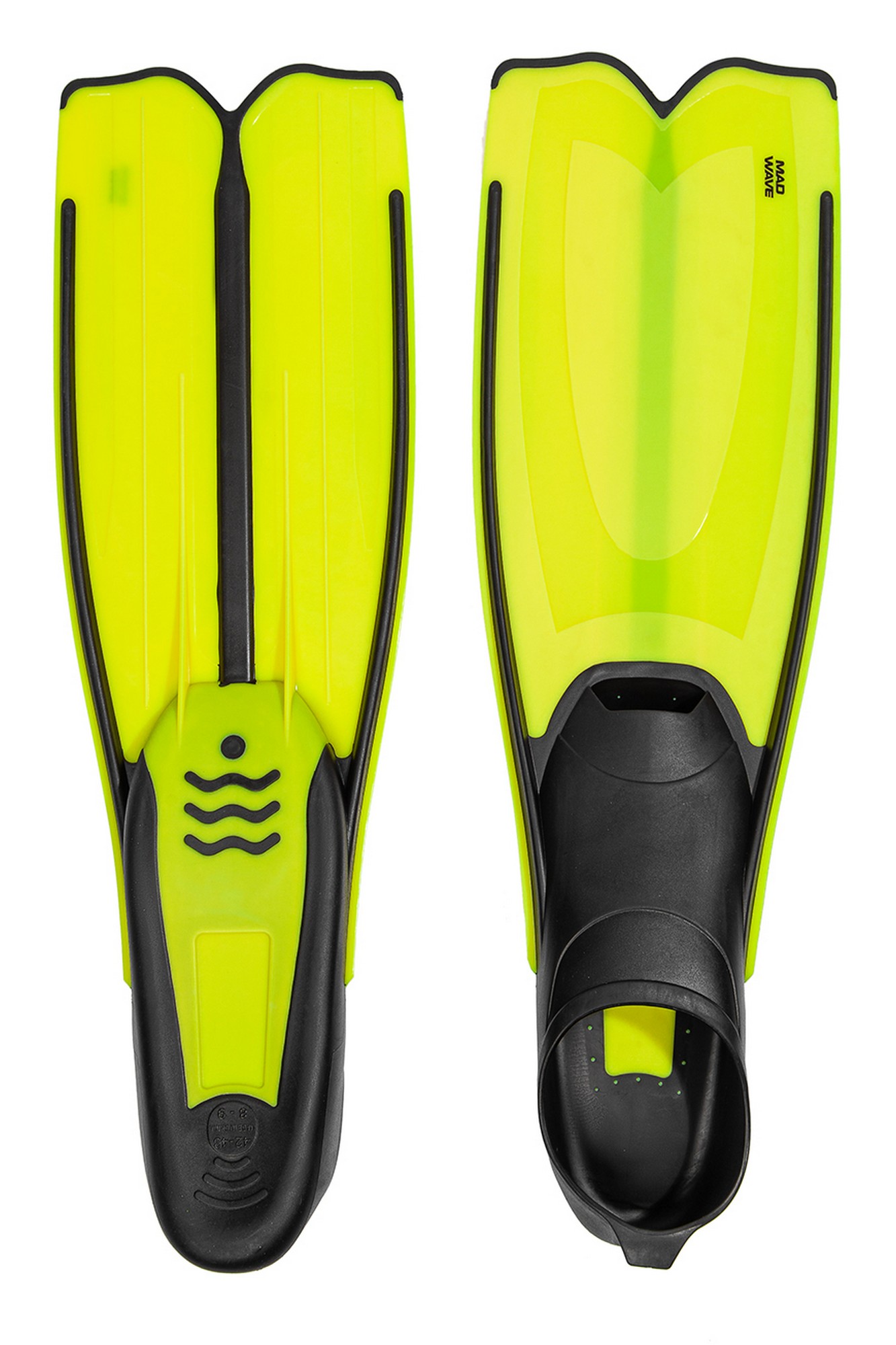 Ласты Mad Wave Vector II M0640 05 06W желтый