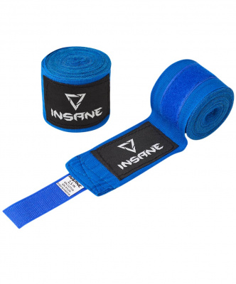 Бинт боксерский Insane COBRA, хлопок/нейлон, синий, 4,5 м