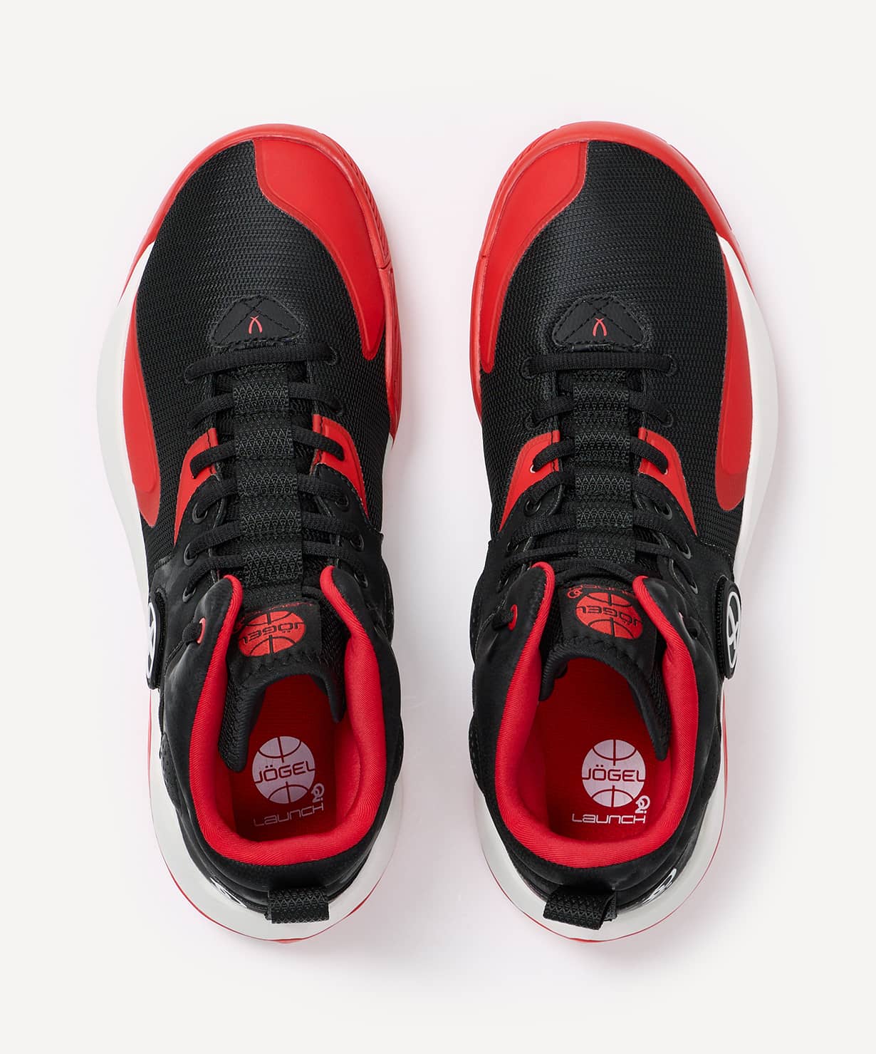 Кроссовки баскетбольные Jogel Launch 2.0 MID, черный\красный\белый