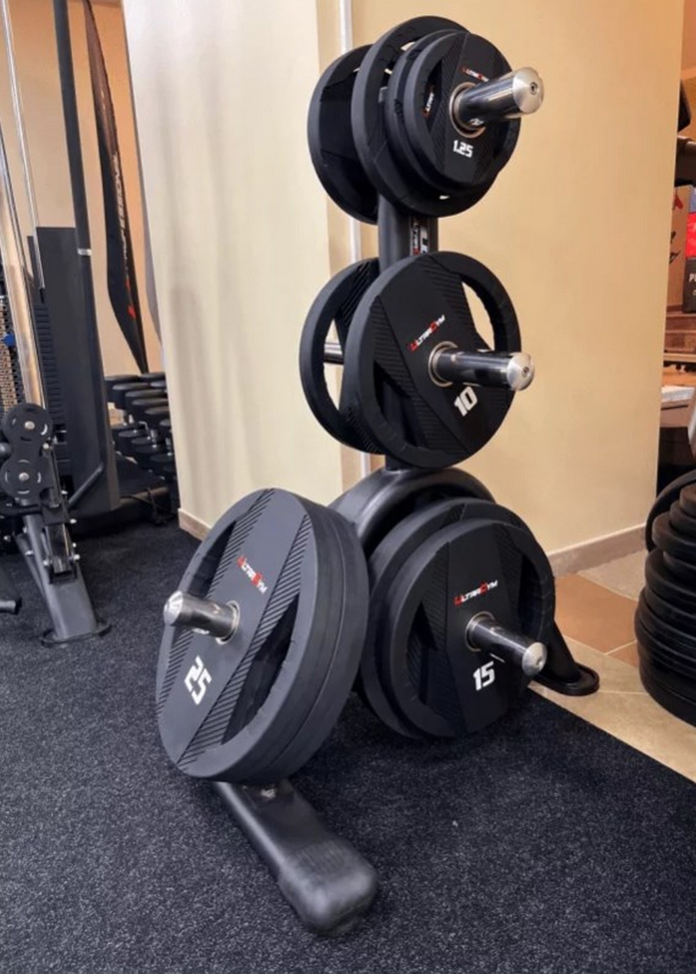 Диск полиуретановый, с двумя хватами 25кг UltraGym UG2030С