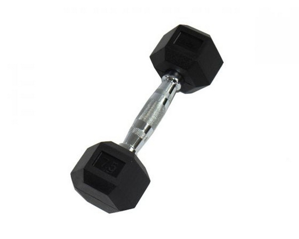 Гантель 40кг Perform Better Rubber Encased Hex Dumbbells 4137-40\BK-40-00