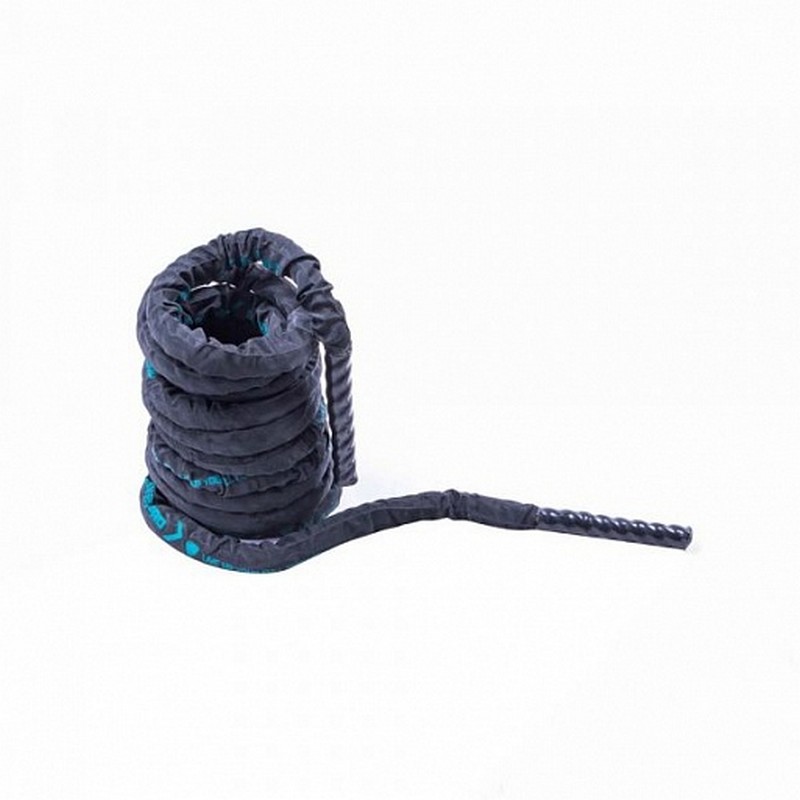 Канат тренировочный в рукаве Live Pro Covered Battle Rope LP8172-S2 5 см х 9 м, черный\синий