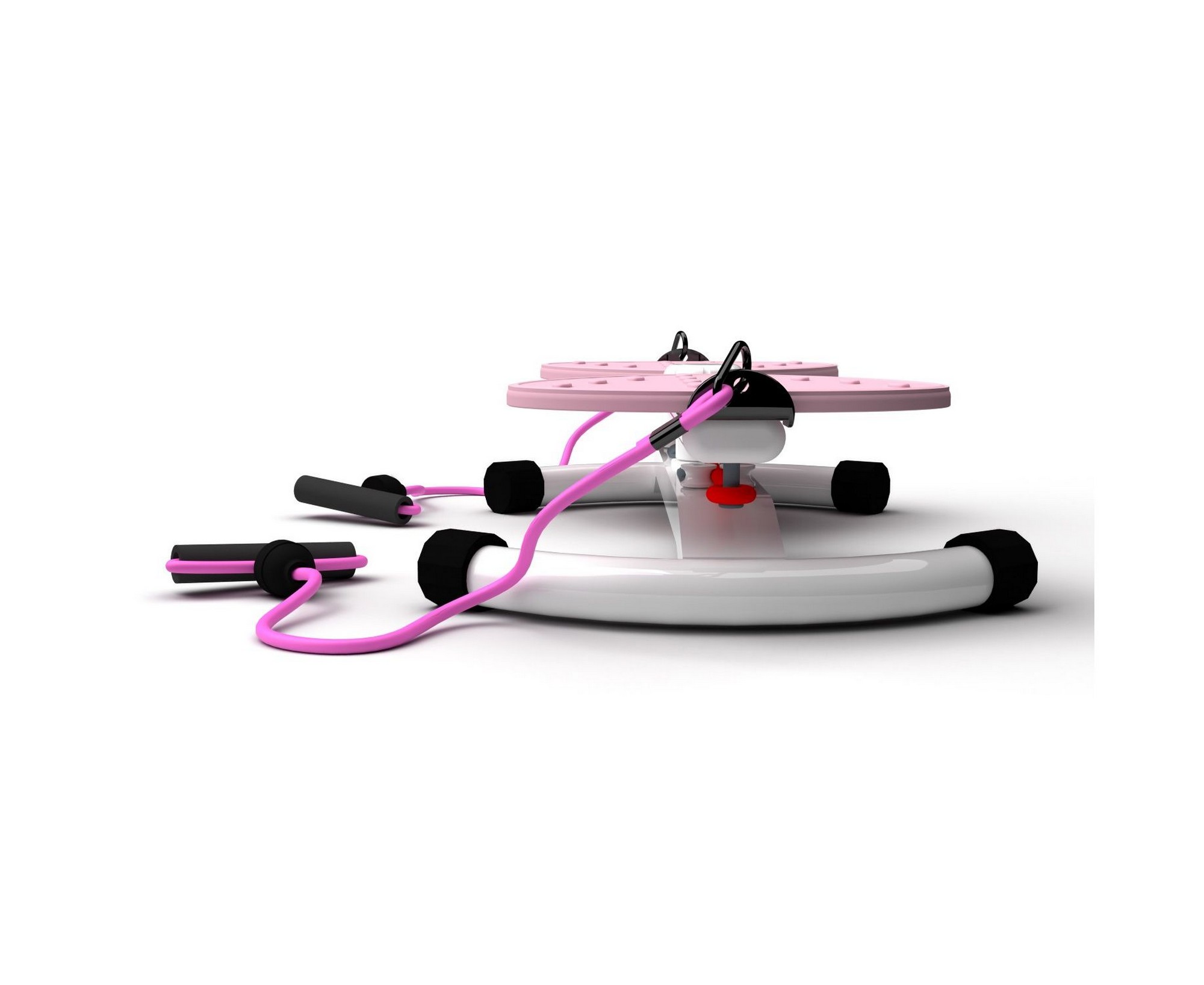 Фитнес платформа DFC Twister Bow с эспандерами TW-S108P розовый