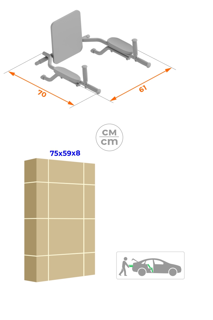Брусья со спинкой Romana 6.03.04-01 | Premium Fitness