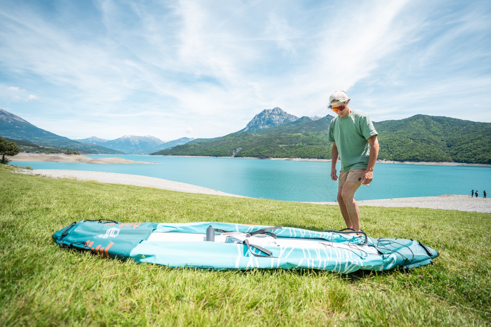 Надувная байдарка Kayak Glider-475 475x83х42см, 3 весла, 3 сиденья, киль, до 230кг Aqua Marina Glider-475 PA-25GD03