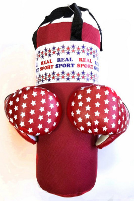 Набор боксерский Real Sport Мини RS150 красный