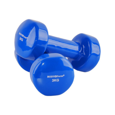 Гантель виниловая 3 кг (2шт) Body Form BF-DV01-X2