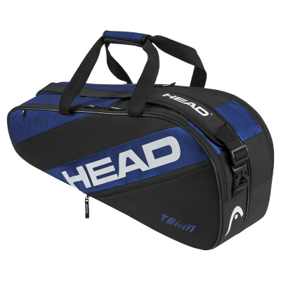 Сумка-чехол, с карманом, для 6 тен.ракеток Head Team Racquet Bag M262324-BLBK черно-синий