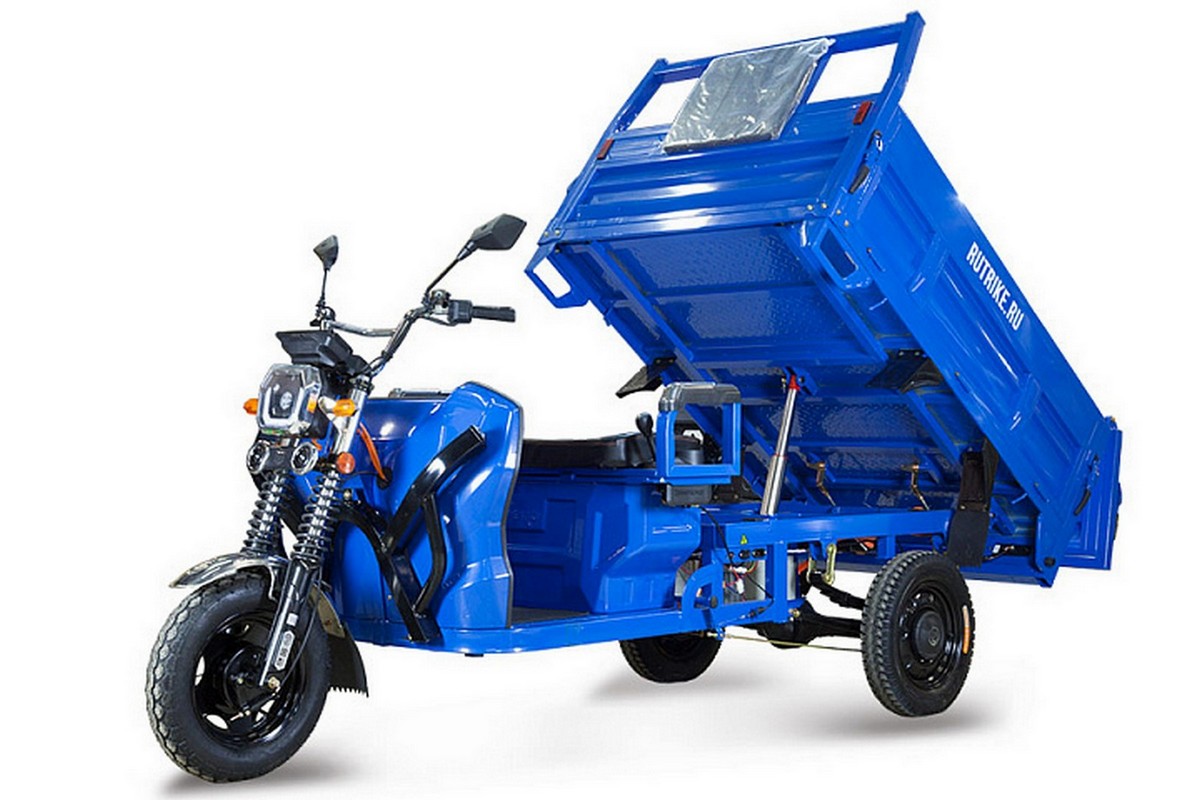 Грузовой электрический трицикл RuTrike D5 1700 гидравлика (60V1200W) 024732-2799 темно-синий матовый