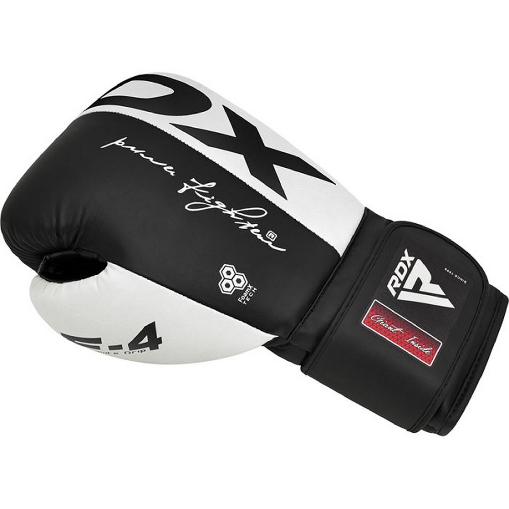 Перчатки тренировочные RDX BGR-F4B-14OZ черный\белый