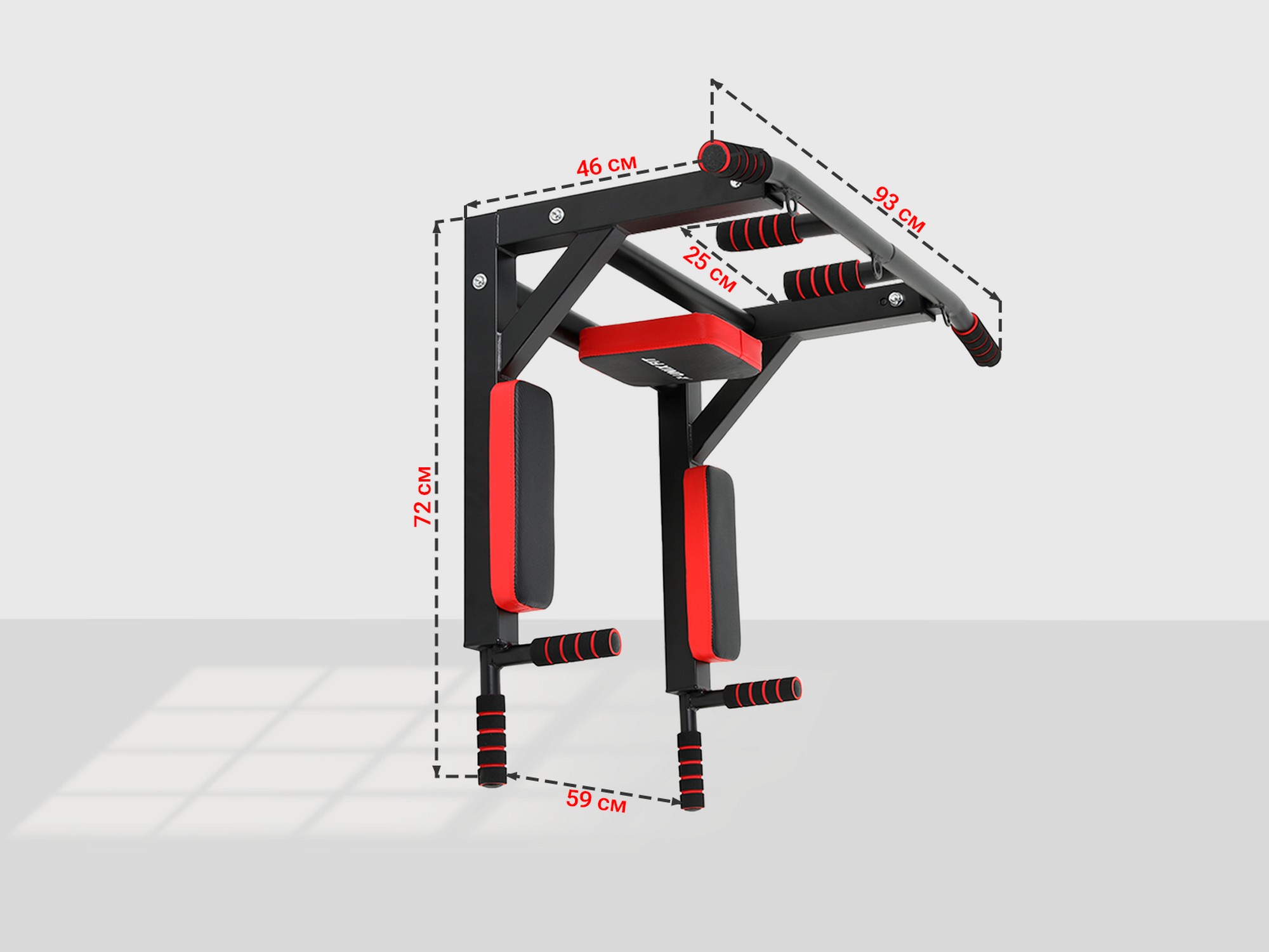 Турник настенный 3 в 1 UnixFit PULL UP 200 BSPU200 | Premium Fitness