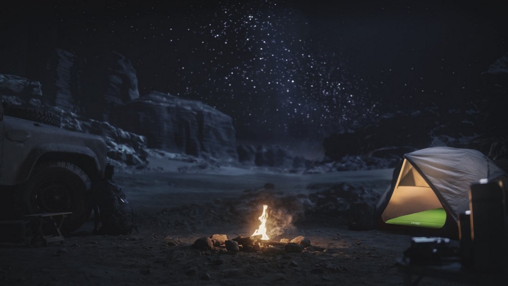 Надувной матрас 76х191х17см, до 136кг Intex Truaire Outdoor Camping 64097