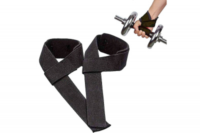 Лямки атлетические для тяги 4х54см Sportex E41839 черный